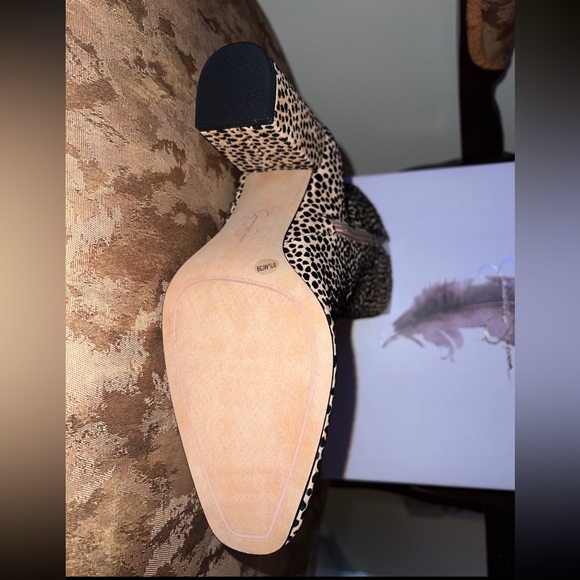 New Jessica Simpson, suede leather cheetah print ankle booties, 8 1/2 - Picture 6 of 14